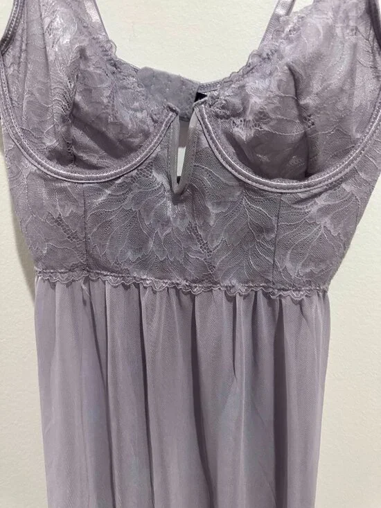 Rachel Roy Lavender lace slip - Picture 3 of 5